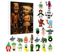 Calendario Avvento Natalizio - 24 Giorni Calendario Conto Alla Rovescia Festivo Figure E Decorazioni,Collezione Di Figure,Per Casa Ufficio Viaggio Esposizione Collezione Vacanza Festa Calze Regalo