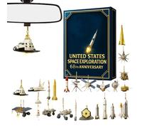 Calendario 'Avvento Natalizio Decorativo, Decorazione Per L'Avvento In Acrilico 2D, 24 Giorni 'Avvento Natalizio Decorazioni Spaziali, Per Adulti Amici Padre Papà Uomini Bambini