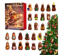 Calendario Avvento Natalizio,Figure Collezionabili 3D Decor Casa - Calendario Conto alla Rovescia Natale 2025 per Bambini | Per Adulti Ingresso Negozio Camera Cucina Vacanza Compleanno Festa Zaino