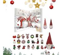 Calendario 'Avvento natalizio - Ornamenti natalizi Decorazione casa | Figure decorative per centrotavola, scrivania, mensola e albero di Natale