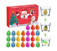 Calendario 'avvento Nuyhadds - Calendario 'avvento di Natale | Riempimento per le calze di Natale Egg di dinosauri per la scuola di famiglia quotidiana a casa gioielli festivi