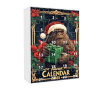 Calendario Avvento Ornamento da appendere in acrilico a sorpresa a tema ominide per il conto alla rovescia per la festa