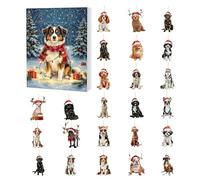 Calendario 'Avvento | Ornamento Per Cane In Acrilico 2D - 24 Giorni Figure Per Il Calendario Avvento - Per Adolescenti, Vacanza, Bambini, Stagionale, Halloween, Ringraziamento, Pasqua, Adulti