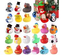 Calendario 'Avvento Papera - 31x23x5cm | Calendario 'Avvento Di Natale 24 Giorni Mini Paperella Di Set A | Simpatiche Papere Da Bagno Da Collezione Da Regalare Per