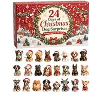 Calendario 'Avvento Per Cani 2026 Conto Alla Rovescia | Il calendario 'avvento per cani 2026 presenta 24 porte illustrate con immagini festive di razze di cani