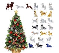 Calendario 'Avvento per cani, 26 x 18 cm, ciondolo in acrilico 2D, decorazione a tema cane | Espositore per vacanze con decorazione albero, scambio di regali, da utilizzare come articoli per feste
