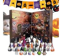 Calendario 'Avvento Per Halloween Con Gnomi | Decorazioni Natalizie di Folletti per Halloween,Figure Festive Pendenti Decorativi Per Le Feste Per Tutti