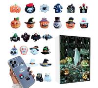 Calendario 'Avvento per Halloween, statuette in resina, per, panchina, davanzale, decorazione per feste