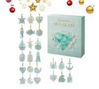 Calendario 'Avvento Per Il Conto Alla Rovescia Di Natale,Regalo Per Feste In Acrilico 2D A Tema Natalizio,Decorazioni Natalizie Artigianali In Mare | Per Casa Albero Cucina Patio Prato Giardino Stanza