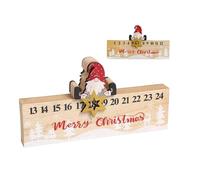 Calendario 'Avvento Per Il Conto Alla Rovescia - Ornamento Slitta Scorrevole | Design In Legno Con 24 Numeri A Doppia Faccia Per L'Avvento Di Natale,Per Casa Ufficio E Feste