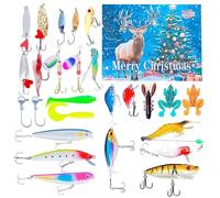 Calendario 'Avvento per la , per il conto alla rovescia, da 24 giorni a Natale, con kit di esche da , set di esche da stagionali per fidanzato, marito, padre, uomo, papà