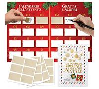 Calendario Avvento Personalizzato Gratta E Vinci - Calendario Dell'Avvento Creativo Uomo Donna 2025 - Idea Regalo Natale Originale per Lui e Lei