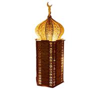 Calendario 'Avvento Ramaadan - Adorabile Calendario Ramaadan In Legno | Armadio Conto alla rovescia Luna E Stella Luce | Decorazione Con Cassetti Per La Celebrazione Musulmana