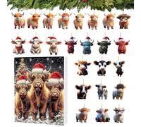 Calendario 'Avvento - Scatola per il conto alla rovescia di Natale | Ciondolo decorativo a tema cucciolo, contenitore vuoto festivo | Scatola per il conto alla rovescia di 24 giorni | per le vacan