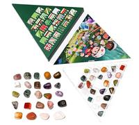 Calendario 'Avvento | Set Calendario 24 Giorni Natale Pietre Minerali,Decorazione Collezionabile in Gemme e Pietre Minerali per Adulti Donne e Adolescenti durante