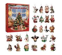 Calendario 'Avvento - Set Regalo In Acrilico Da 300 G, Tema Animale Che Modella Il Gioioso Conto Alla Rovescia Creando Interesse Visivo E Aumentando Lo Spirito Festivo Tramite Il Layout Creativo D