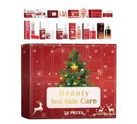 Calendario Avvento Skincare,calendario Avvento Per La Cura Pelle Idratante,set Di Lozioni Idratanti E Crema Per Il Viso A 24 Griglie,set Regalo Di Cosmetici Di Bellezza Per Uomini Bagno Termale