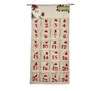 Calendario Avvento Tasche Supporto Riutilizzabile Countdown 24 Giorni | Calendario 'Avvento da Appendere al Per Porta Mensola Ingresso Cameretta Decorazione Aula Feste Cappello di Babbo Natale