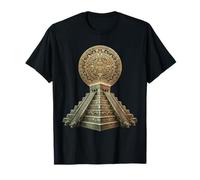 Calendario Azteco Antico Sarcredo Maya Piramide Azteca Maglietta