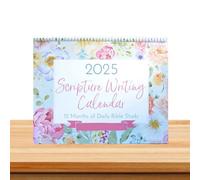 Calendario biblico 2025 - Planner da parete con versetti della Bibbia 2025 | Planner a blocco grande accessorio da scrivania per la casa per bambini e adulti