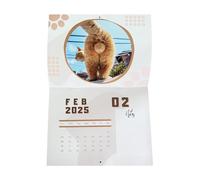 Calendario Butthole Cat - Cat Butthole Calendar 2025 | Cute Cat Calendar 2025 Aggiungi Le Tue Note | Calendario Da Parete Di Gatto Divertente Con 12 Ultra Spessore Lucido | Decorazione Del Calendar