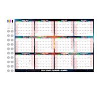 Calendario Cancellare A Secco - Pianificatore Quotidiano | Organizzatore Lavagna Bianco Multiuso Promemoria Evento Portatile Pianificatore Spaventoso Per Frigorifero Scuola Frigorifero Fridge C