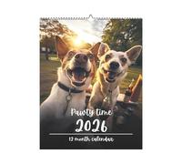 Calendario Cani 2026, Divertente Calendario Murale Cani 2026, Carinis Calendari Muro Cucciolo Con 12 Foto Interessanti Canis, Planner Calendari Mensili Cucciolo Felice, Per Decorazioni Casa