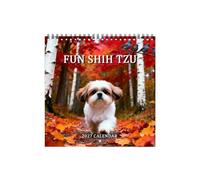 Calendario Cani 21 cm 12 Cane Spessa Decorazione per la Casa | Decorazione Calendario Murale per appartamento, camera, studio, dormitorio, ufficio, amanti degli animali