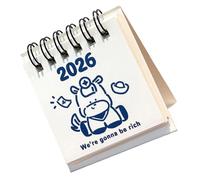 Calendario Carta 2026 Per L'anno Del Cavallo Compatto Con Grafica Dei Cartoni Animati Decorazione Della Scrivania Ufficio Calendario Per Uso Familiare
