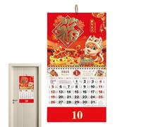 Calendario cinese 2025 per il capodanno cinese, decorazione per il capodanno cinese, con serpente, decorazione per l'anno 2025, per familiari, amici o colleghi