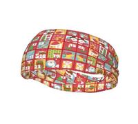 Calendario cinture a prova di sudore per uomini e donne, fasce per capelli, sport, fitness, corsa e ciclismo.