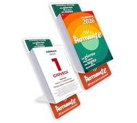 Calendario con Base di Supporto da Scrivania"Il Motivante" Anno 2026 10x15cm. By Akena MO26G