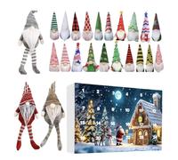 Calendario con conto alla rovescia - 1,97 pollici Gnome conto alla rovescia, bambola di Natale per attività domestiche, giocattolo decorativo di Natale per feste in casa, attività per bambini