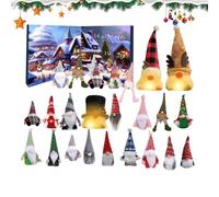 Calendario con conto alla rovescia, 24 giorni di vacanza, set di gnomi, ornamenti decorativi, per feste e riunioni, festival di Natale stagionali