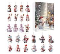 Calendario con conto alla rovescia, 24 porte, decorazione per l'avvento - 2D in acrilico per la decorazione della casa, eventi, per adulti e bambini