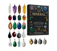 Calendario con conto alla rovescia, 2D, decorazione per la scena invernale, con ciondolo minerale, per albero di Natale, finestra, camino, famiglia, amici, ragazzi