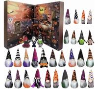 Calendario con conto alla rovescia di Halloween, calendario 2025 per Halloween, 24 giorni, con 24 gnomi, calendario a sorpresa con gnomi, decorazione per la casa, regalo di Halloween (C)