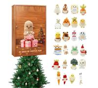 Calendario con conto alla rovescia di Natale, decorazione in acrilico 2D, per incoraggiamento e motivazione, motivo albero di Natale per 24 giorni, per la casa, l'inverno, le vacanze e le festività