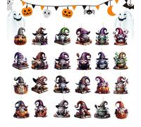 Calendario con conto alla rovescia per Halloween, 24 giorni, decorazione per le vacanze, divertente accessorio stagionale per il monitoraggio dei giorni fino al trenta primo ottobre, ideale per le