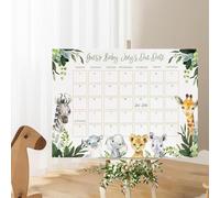 Calendario con data di scadenza del bambino, divertente calendario per il compleanno del bambino, simpatico gioco commemorativo per la data di nascita per amanti, famiglie, ragazzi, ragazze, amici