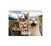 Calendario con Gatti | Promemoria di pianificazione per 12 | Calendario A Tema Gatto - Per Adulti Studenti Insegnanti Camera Da La Casa