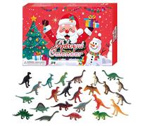 Calendario con il conto alla rovescia - Set di figure di dinosauri che si illuminano al buio, calendario 'Avvento per bambini, adorabili figurine per soggiorno, camera da, espositore,