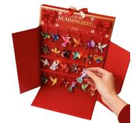 Calendario con perline Indietro - Ciondoli colorati in acrilico 2D per 24 giorni | Conto Indietro di Natale | Per Casa Auto Vacanze Compleanno Uffici Scuola Giardino