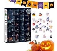 Calendario Conto Alla Rovescia Halloween Per Bambini,24 Giorni Con Figure Horror A Tema Halloween - Centrotavola Festivo Per Casa Camera Da Letto Mensola Finestra