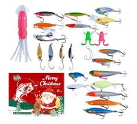 Calendario Conto Alla Rovescia Natale | 2025 Kit Avvento 24 Giorni - Calendario Conto Alla Rovescia Per Le Feste Con Esche Da | per Padri Ragazzi Appassionati Principianti tori Vacanza