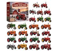 Calendario Countdown 'Avvento Trattore 2026 24 Pezzi Decorazione Piatta | Calendario Countdown Di Natale Per Feste Compleanno Uffici Auto Casa Stanza Aula Scuola Appartamento