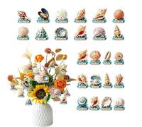 Calendario Countdown Conchiglie Conchiglia Mini in Acrilico 2D 24 Giorni di | Giochi Nautilus Decorazione Da Per Feste Per Finestra Mensola Albero Porta Casa Ufficio Ingresso Festa delle Va