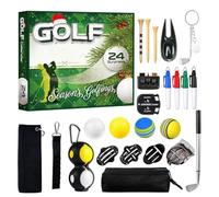 Calendario Countdown Golf Per Uomo Accessori Golfistici Natalizi Da | Set di Strumenti per l'Allenamento, Regali da Calza Per Club Driving Range Campo di Allenamento Percorso Gare Feste