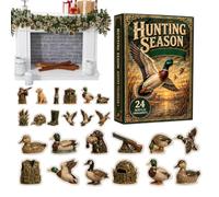 Calendario Countdown Natale Decorazione Acrilica 2D A Tema Fauna Selvatica | Calendario feste stagionali 24 giorni Per Amanti Delle Feste Halloween Ringraziamento All'Aperto Bambini Ragazzi