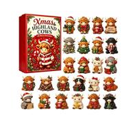 Calendario Countdown Per Bambini 24 Giorni Ornamento da Scrivania a Forma | Conto alla Rovescia di Natale Per Festa delle Vacanze Abitazione e Casale Libreria Scaffale Soggiorno natalizio